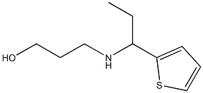 3-{[1-(thiophen-2-yl)propyl]amino}propan-1-ol 结构式