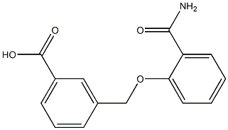 3-{[2-(aminocarbonyl)phenoxy]methyl}benzoic acid 结构式