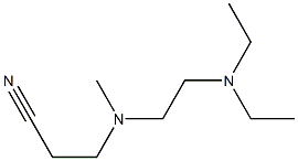 3-{[2-(diethylamino)ethyl](methyl)amino}propanenitrile 结构式