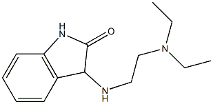 3-{[2-(diethylamino)ethyl]amino}-2,3-dihydro-1H-indol-2-one 结构式