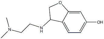 3-{[2-(dimethylamino)ethyl]amino}-2,3-dihydro-1-benzofuran-6-ol 结构式