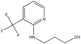 3-{[3-(trifluoromethyl)pyridin-2-yl]amino}propan-1-ol 结构式