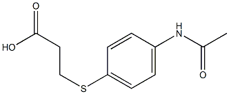 3-{[4-(acetylamino)phenyl]thio}propanoic acid 结构式