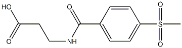 3-{[4-(methylsulfonyl)benzoyl]amino}propanoic acid 结构式