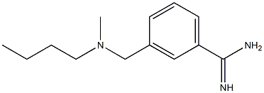 3-{[butyl(methyl)amino]methyl}benzenecarboximidamide 结构式