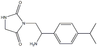 3-{2-amino-2-[4-(propan-2-yl)phenyl]ethyl}imidazolidine-2,4-dione 结构式