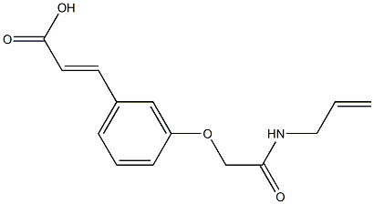 3-{3-[(prop-2-en-1-ylcarbamoyl)methoxy]phenyl}prop-2-enoic acid 结构式