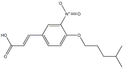 3-{4-[(4-methylpentyl)oxy]-3-nitrophenyl}prop-2-enoic acid 结构式