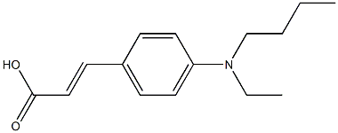 3-{4-[butyl(ethyl)amino]phenyl}prop-2-enoic acid 结构式