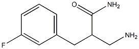 3-amino-2-[(3-fluorophenyl)methyl]propanamide 结构式