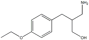 3-amino-2-[(4-ethoxyphenyl)methyl]propan-1-ol 结构式