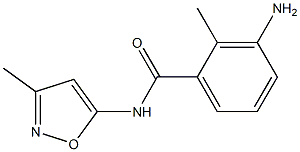 3-amino-2-methyl-N-(3-methyl-1,2-oxazol-5-yl)benzamide 结构式