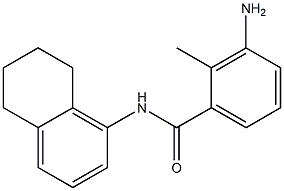 3-amino-2-methyl-N-(5,6,7,8-tetrahydronaphthalen-1-yl)benzamide 结构式