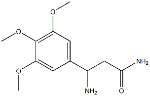 3-amino-3-(3,4,5-trimethoxyphenyl)propanamide 结构式
