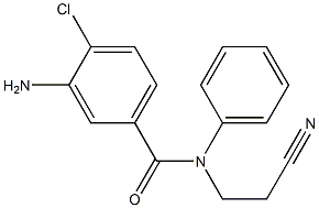 3-amino-4-chloro-N-(2-cyanoethyl)-N-phenylbenzamide 结构式