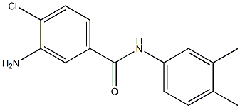 3-amino-4-chloro-N-(3,4-dimethylphenyl)benzamide 结构式