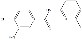 3-amino-4-chloro-N-(6-methylpyridin-2-yl)benzamide 结构式