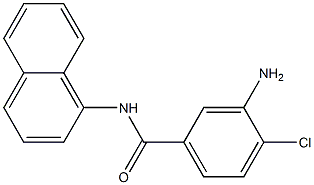 3-amino-4-chloro-N-(naphthalen-1-yl)benzamide 结构式