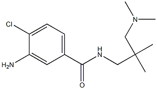 3-amino-4-chloro-N-{2-[(dimethylamino)methyl]-2-methylpropyl}benzamide 结构式