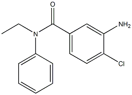 3-amino-4-chloro-N-ethyl-N-phenylbenzamide 结构式