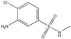 3-amino-4-chloro-N-methylbenzene-1-sulfonamide 结构式