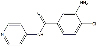 3-amino-4-chloro-N-pyridin-4-ylbenzamide 结构式