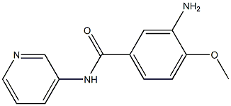 3-amino-4-methoxy-N-pyridin-3-ylbenzamide 结构式