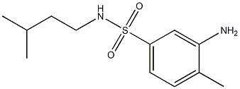 3-amino-4-methyl-N-(3-methylbutyl)benzene-1-sulfonamide 结构式