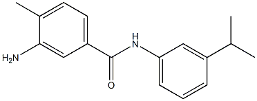 3-amino-4-methyl-N-[3-(propan-2-yl)phenyl]benzamide 结构式