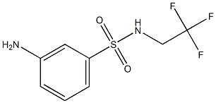 3-amino-N-(2,2,2-trifluoroethyl)benzenesulfonamide 结构式