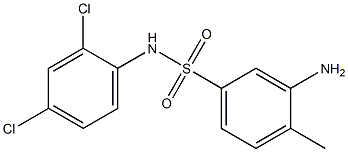 3-amino-N-(2,4-dichlorophenyl)-4-methylbenzene-1-sulfonamide 结构式