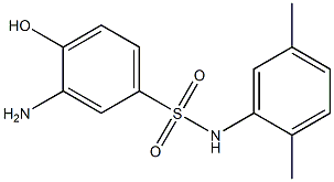 3-amino-N-(2,5-dimethylphenyl)-4-hydroxybenzene-1-sulfonamide 结构式