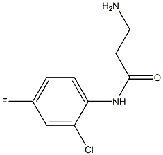 3-amino-N-(2-chloro-4-fluorophenyl)propanamide 结构式