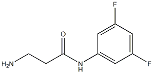 3-amino-N-(3,5-difluorophenyl)propanamide 结构式