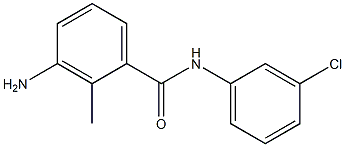 3-amino-N-(3-chlorophenyl)-2-methylbenzamide 结构式