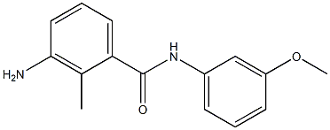 3-amino-N-(3-methoxyphenyl)-2-methylbenzamide 结构式