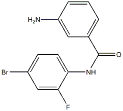 3-amino-N-(4-bromo-2-fluorophenyl)benzamide 结构式