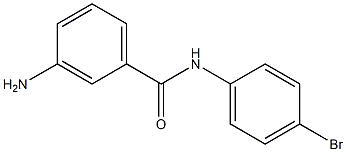 3-amino-N-(4-bromophenyl)benzamide 结构式