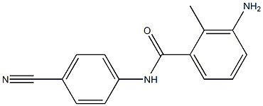 3-amino-N-(4-cyanophenyl)-2-methylbenzamide 结构式