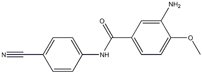 3-amino-N-(4-cyanophenyl)-4-methoxybenzamide 结构式