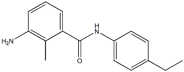 3-amino-N-(4-ethylphenyl)-2-methylbenzamide 结构式