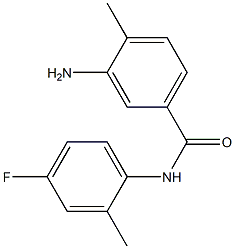 3-amino-N-(4-fluoro-2-methylphenyl)-4-methylbenzamide 结构式