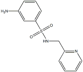 3-amino-N-(pyridin-2-ylmethyl)benzenesulfonamide 结构式