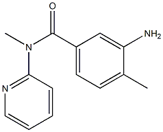 3-amino-N,4-dimethyl-N-(pyridin-2-yl)benzamide 结构式
