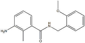 3-amino-N-[(2-methoxyphenyl)methyl]-2-methylbenzamide 结构式