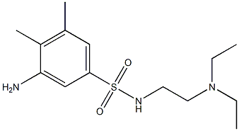 3-amino-N-[2-(diethylamino)ethyl]-4,5-dimethylbenzene-1-sulfonamide 结构式