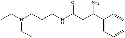 3-amino-N-[3-(diethylamino)propyl]-3-phenylpropanamide 结构式