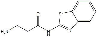 3-amino-N-1,3-benzothiazol-2-ylpropanamide 结构式