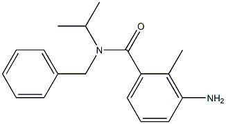 3-amino-N-benzyl-2-methyl-N-(propan-2-yl)benzamide 结构式