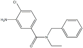 3-amino-N-benzyl-4-chloro-N-ethylbenzamide 结构式